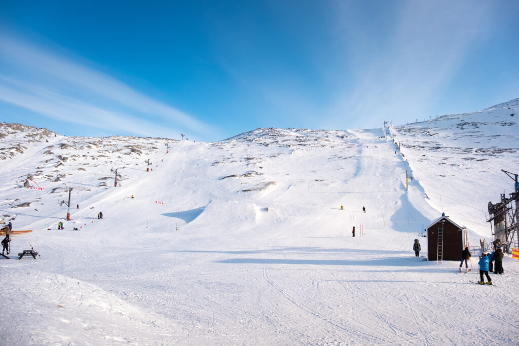 Alpine ski runs at Sisorarfiit - Nuuk's ski resort in Greenland