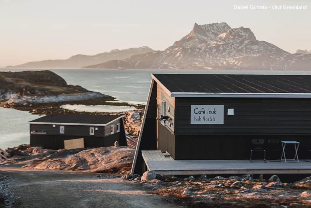 Inuk Hostel has one of the best views in Nuuk - overlooking Sermitsiaq Mountain