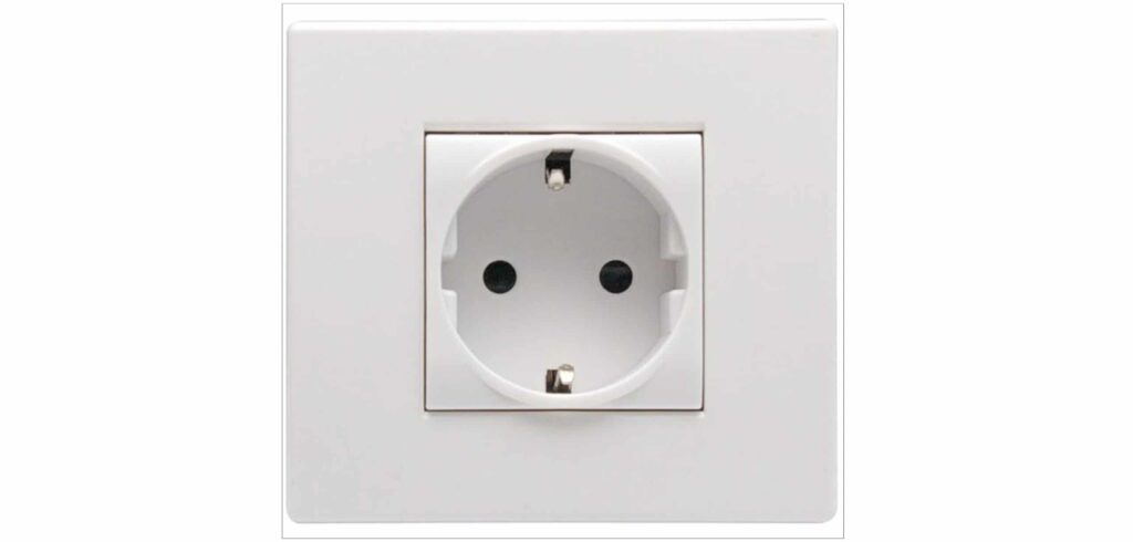 The type of electrical socket used in Greenland - the standard European plug