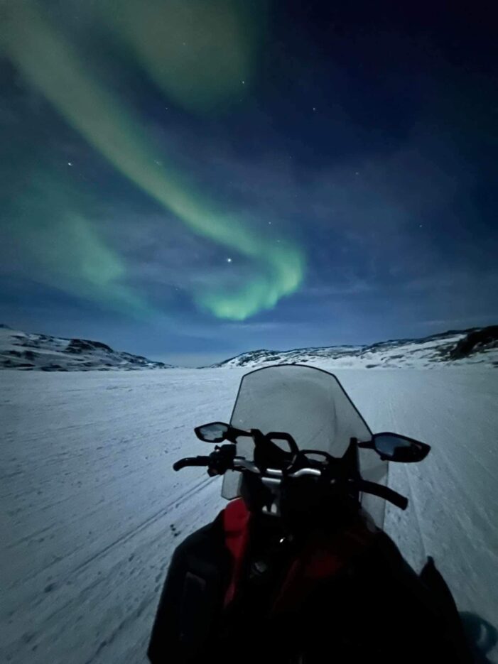Hunting Northern Lights with Snowmobile | Ilulissat