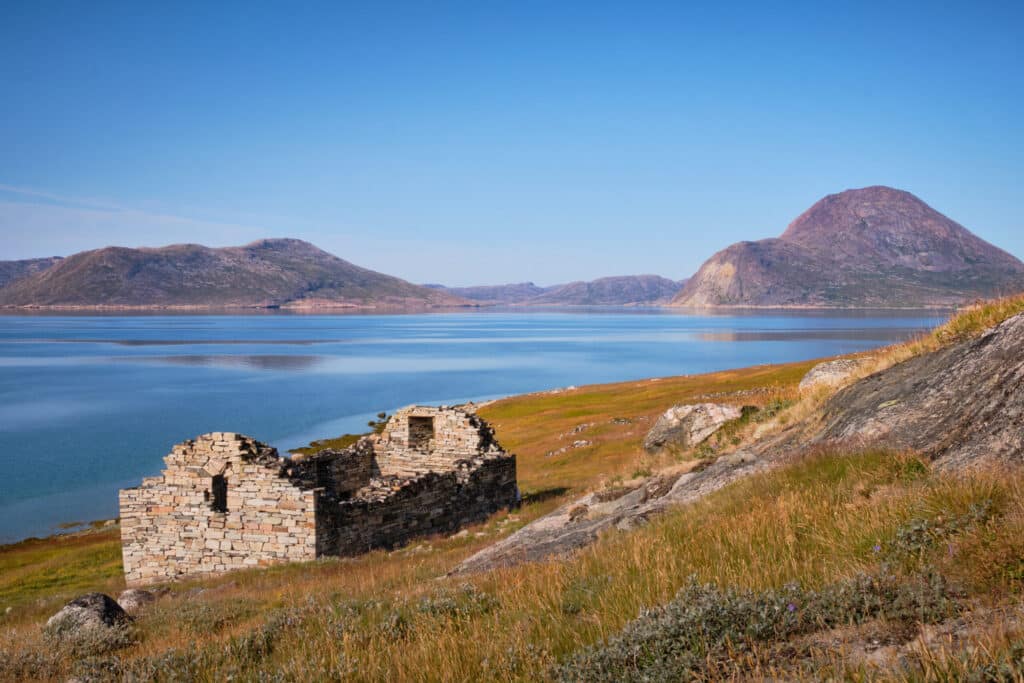 The Hvalsey church - one of the best preserved Norse (Viking) ruins in Greenland - is near Qaqortoq