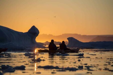 Evening Kayaking Among Icebergs | Ilulissat | Disko Bay