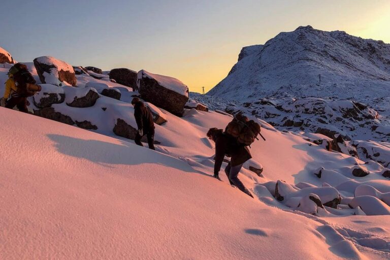Nordlystur fra en fjeldtop | Sneskotur i Nuuk - Billede 6
