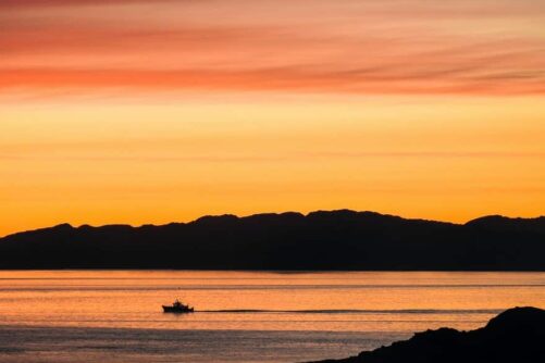 Sejlads under solnedgang | Nuuk