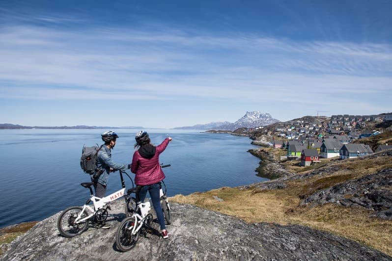 Biking to the lookout over Mosquito Valley in Nuuk