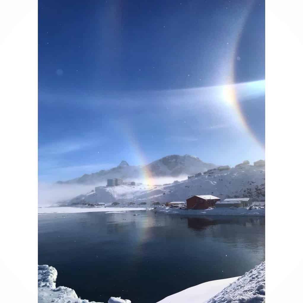 Sisimiut and a rainbow