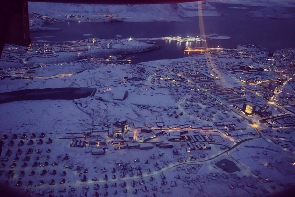 Capital of Greenland seen from above