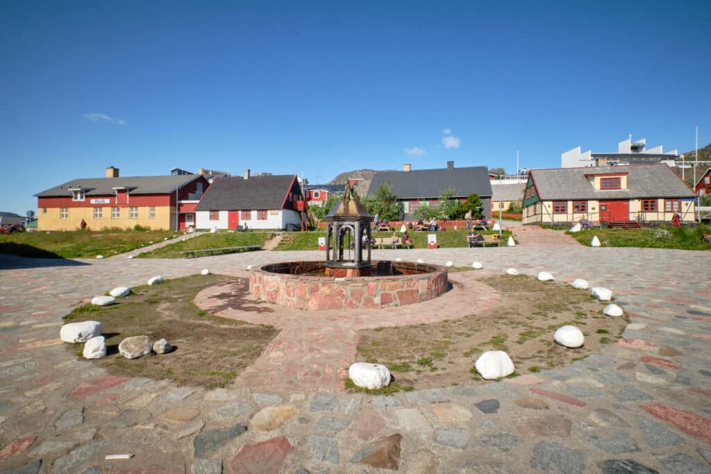 Main square of Qaqortoq