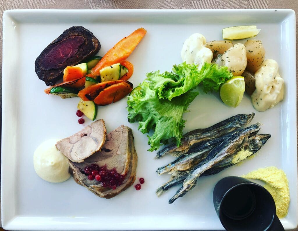 Food at Hotel Hand Egede