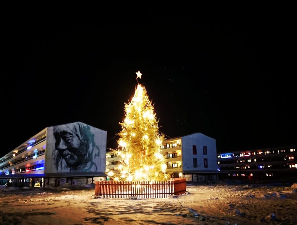 Christmas tree in Nuuk