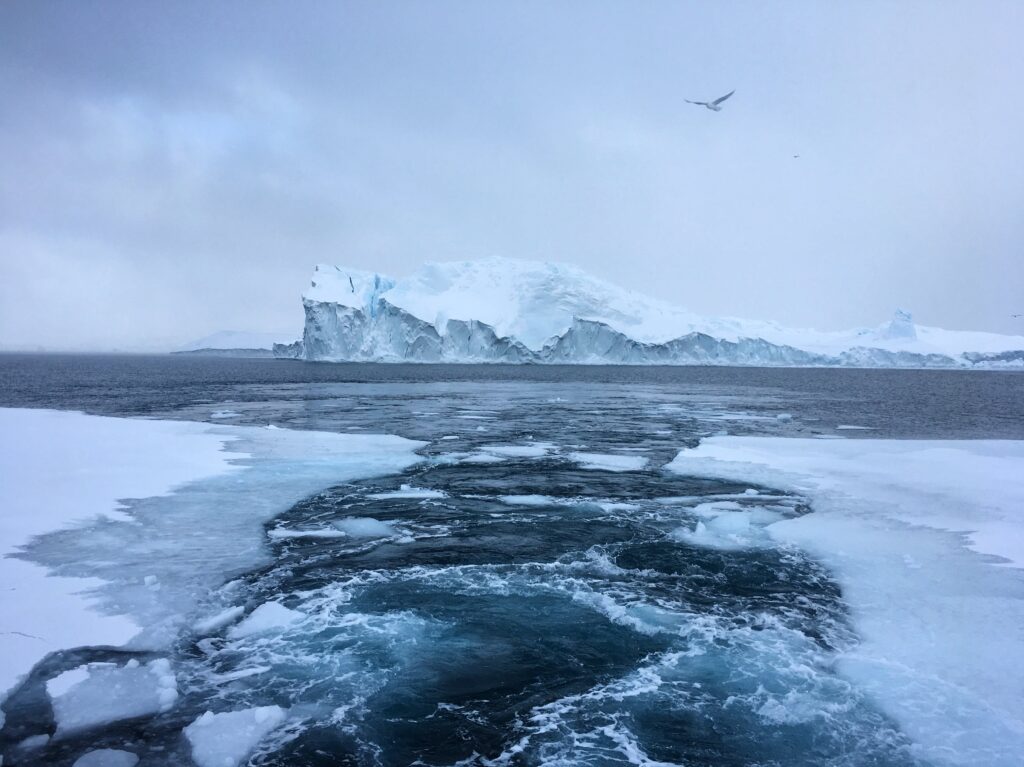 Iceberg seen from a boat