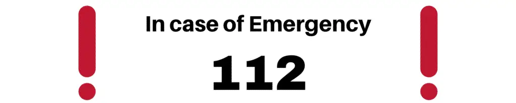 In case of emergency in Greenland 112