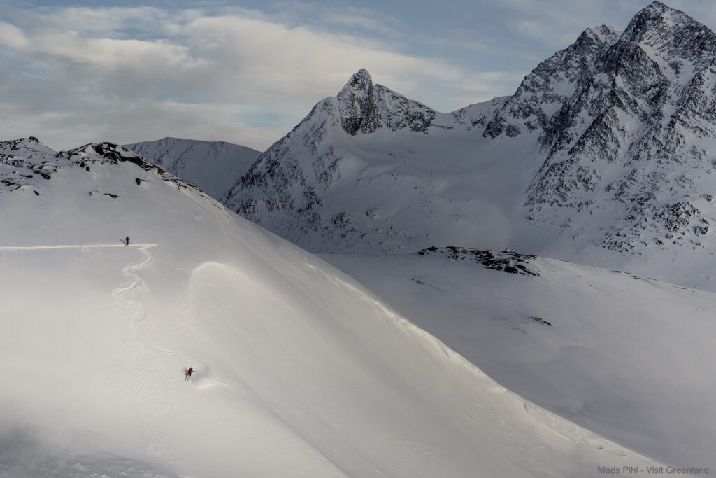 Skiing in the backcountry - Tasiilaq