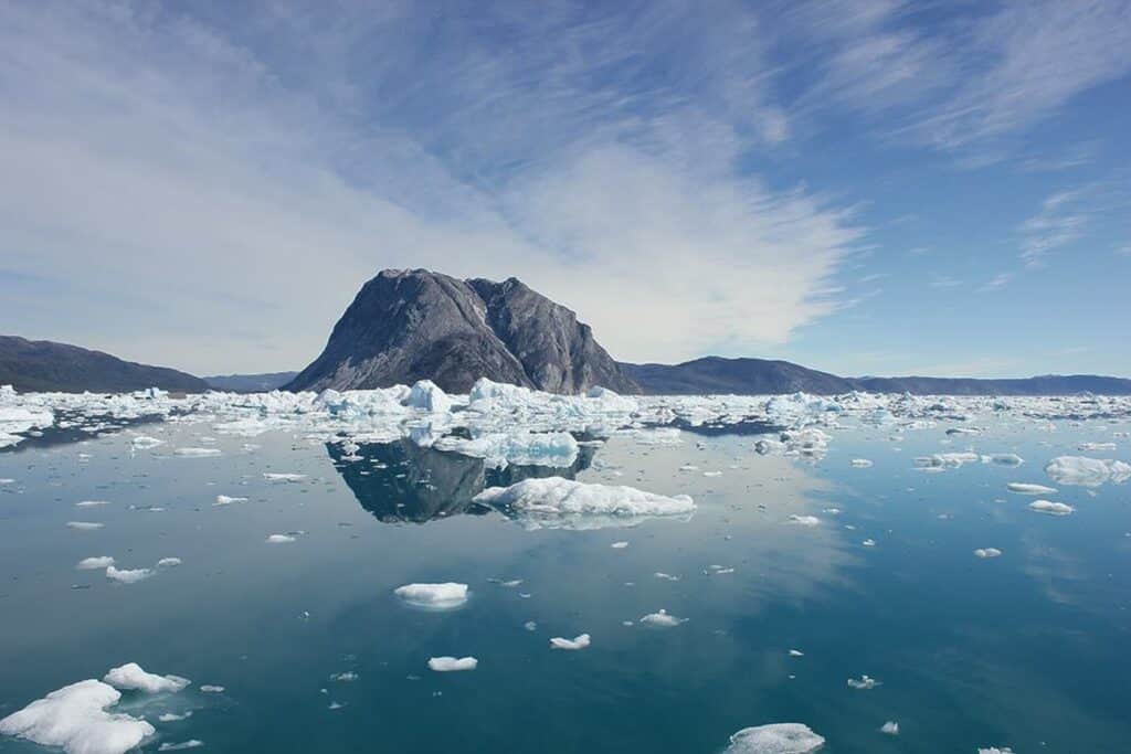 Nuuk icefjord in the summer