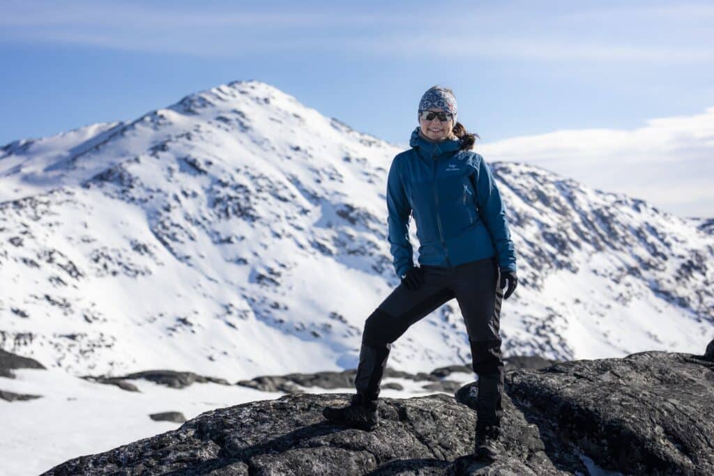 Top of the ski slope