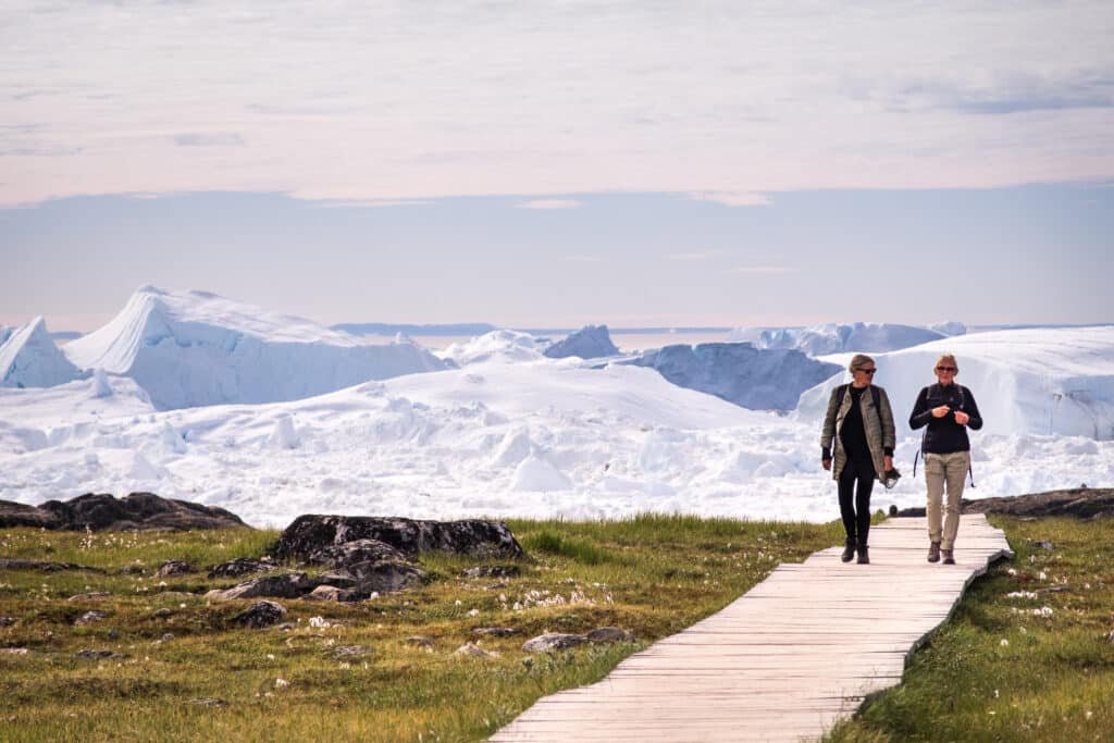 Boardwalk along the icefjord