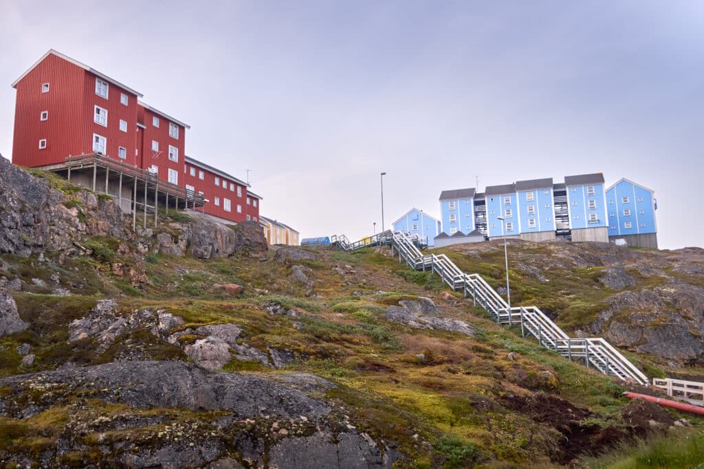 Long stiarcase in Sisimiut