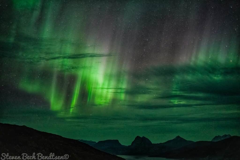 Northen lights near Qaqortoq