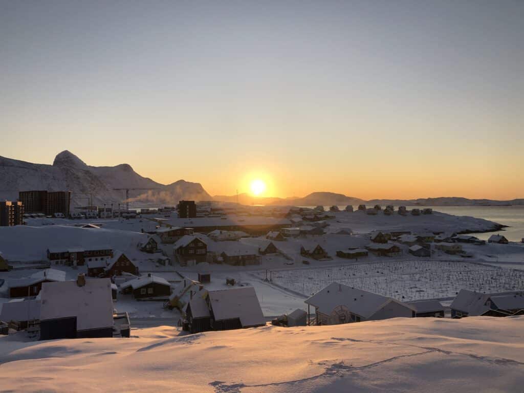 Sunrise over Nuuk