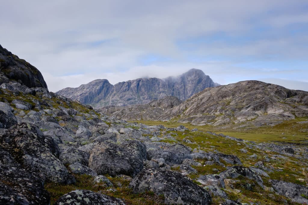 View towards the flower valley and the highest mountain on Maniitsoq island - Guide to Greenland