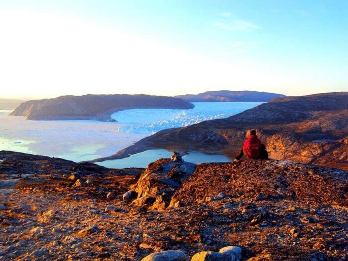view over the ice sheet