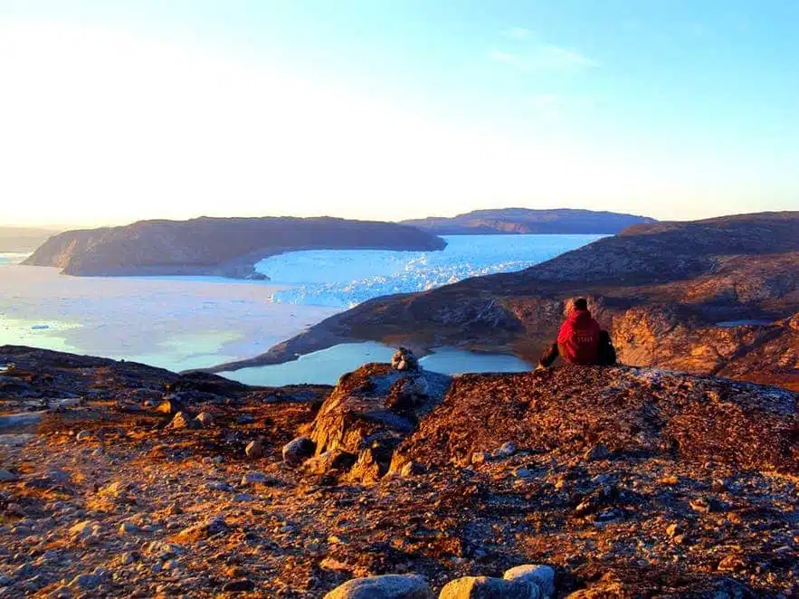 view over the ice sheet