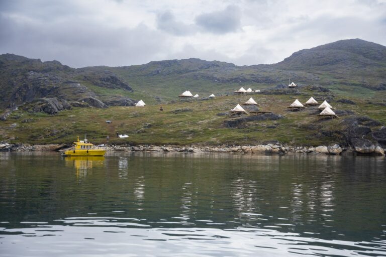 arriving in glamping in Nuuk fjord - Guide to Greenland