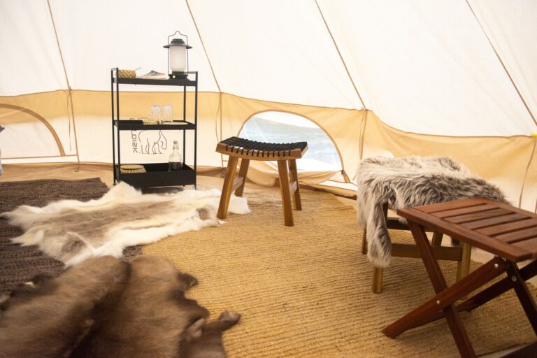 Glamping in Nuuk fjord inside tent- Guide to Greenland
