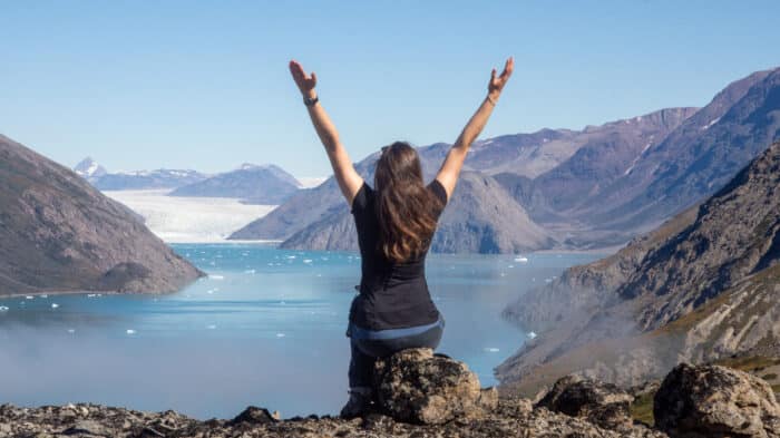 Igaliku hiking with glacier- Photo by Inesa Matuliauskaite, Guide to Greenland view-