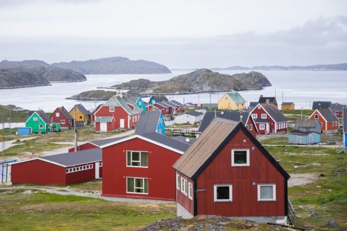 Farverige huse