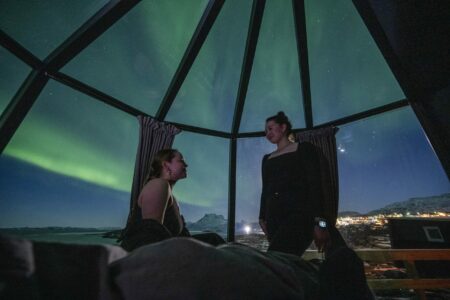 Sleep beneath the Arctic Sky in an Aurora Glass Igloo | Nuuk
