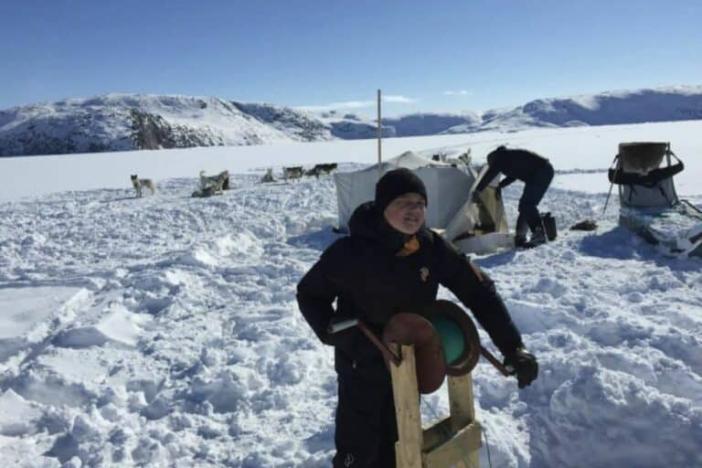 Ice fishing with local fisherman at UNESCO heritage site | Ilulissat - Image 3