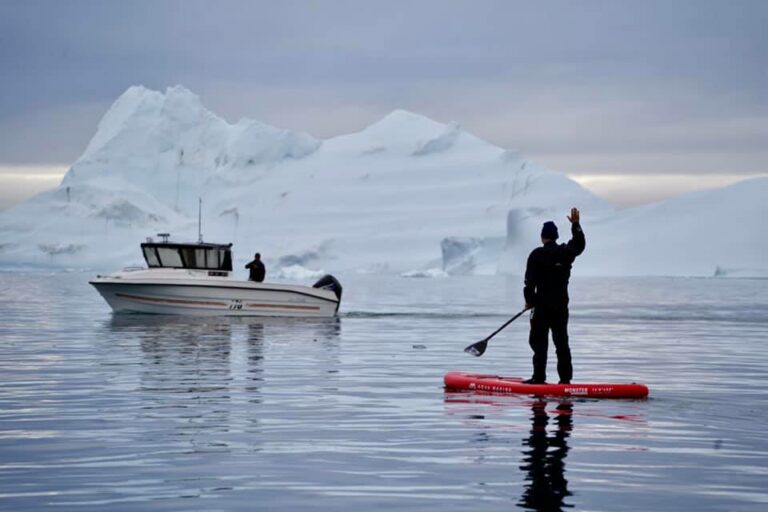 Private Stand-Up Paddle in Ilulissat Icefjord from the boat | Ilulissat - Image 7
