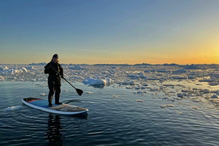Private Stand-Up Paddle in Ilulissat Icefjord from the boat | Ilulissat - Image 3