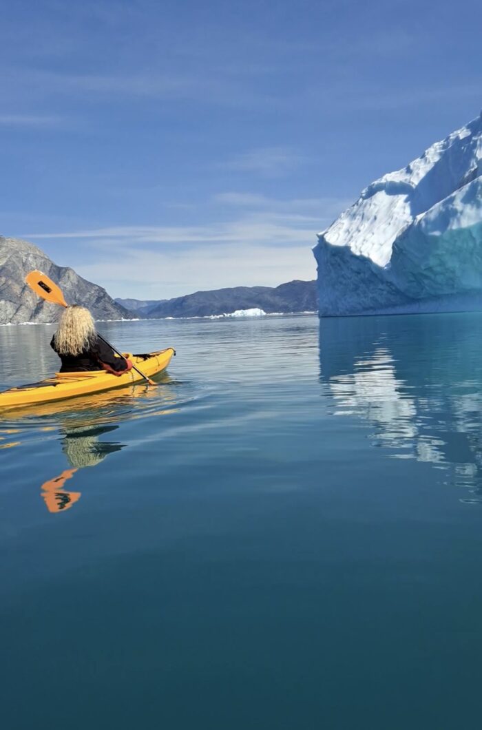 To explain the tour of kayaking amongst the icebergs.