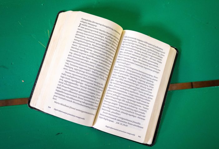 Bible in the West Greenlandic Language – cultural activity – Guide to Greenland Bible in the West Greenlandic Language - cultural activity - Guide to Greenland
