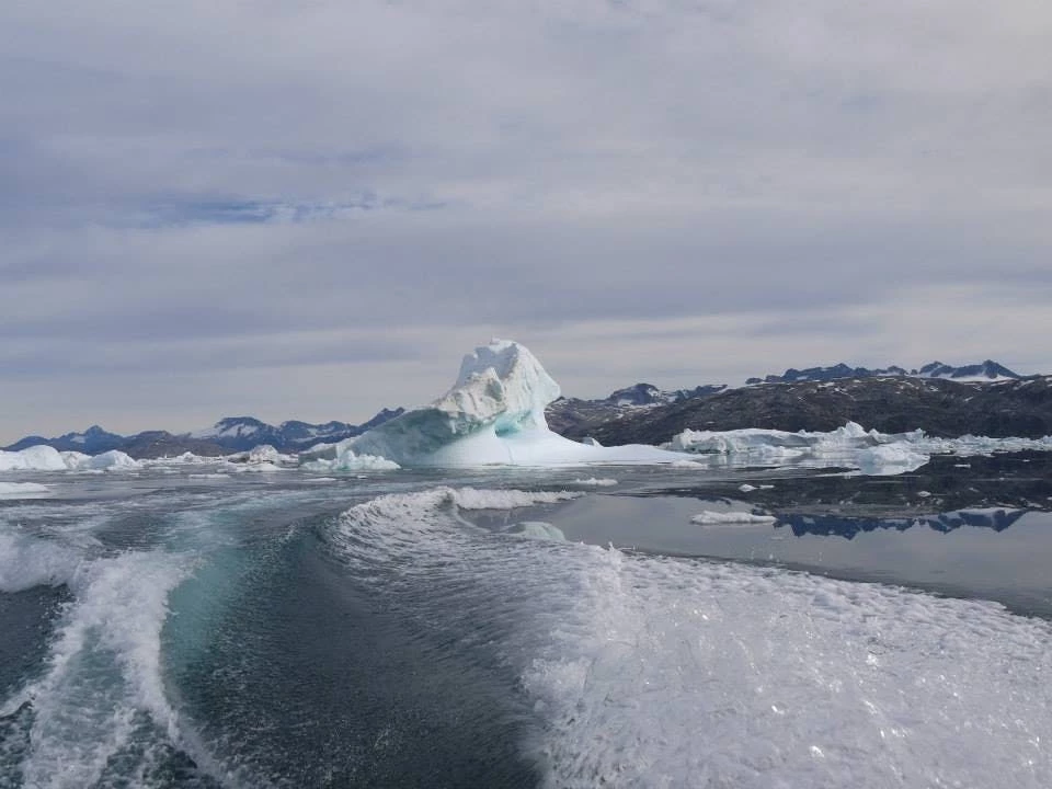 Large iceberg in the water