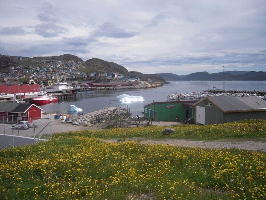 Iceberg in the harbour in Qaqortoq