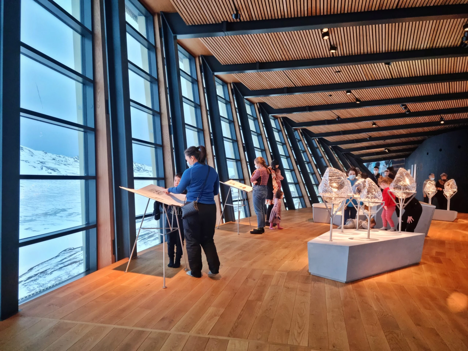 Main exhibition space at Ilulissat Icefjord Centre - Greenland